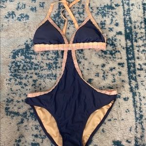 One piece cut out swimsuit